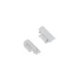 TOPMET 76990040 LED profil végzáró Groove lyukas szürke